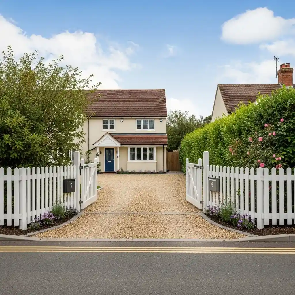 19 Driveway with Picket Fence