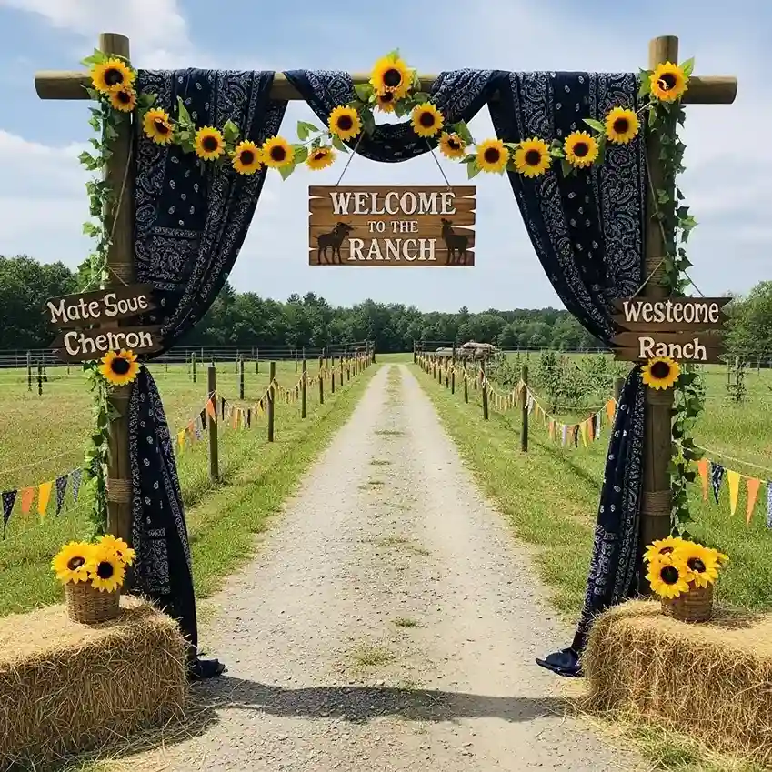 19 Western Party Entrance Arch