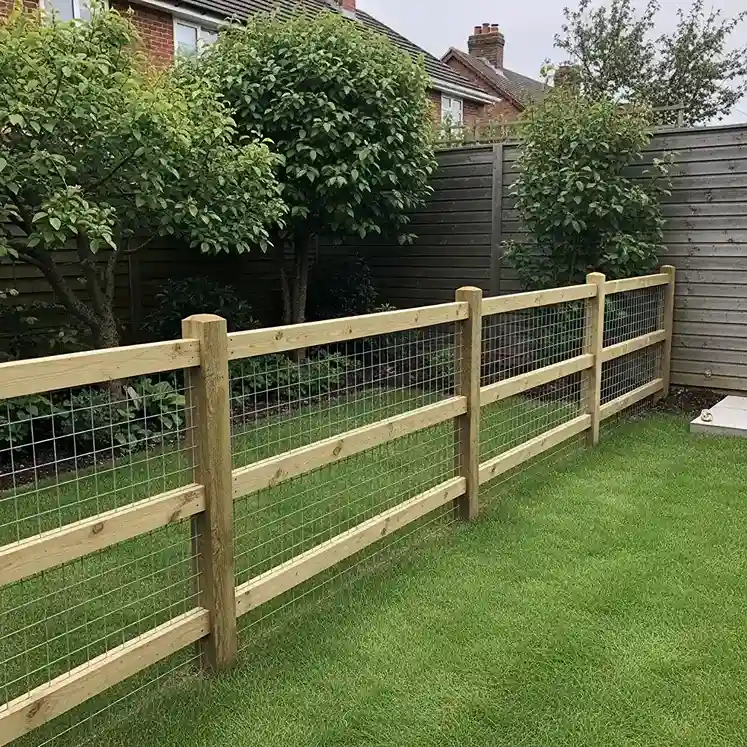 19 Wood and Wire Fence for Small Gardens