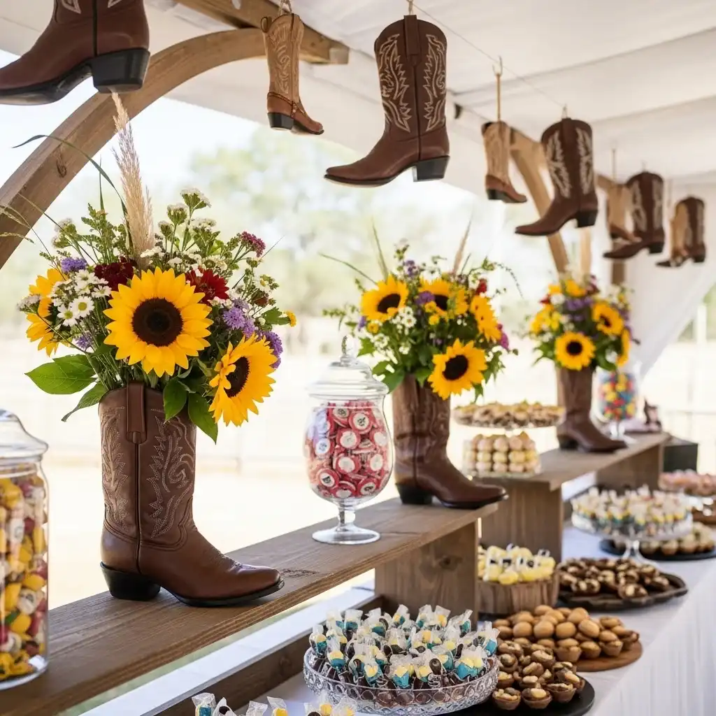 23 Cowboy Boot Decorations