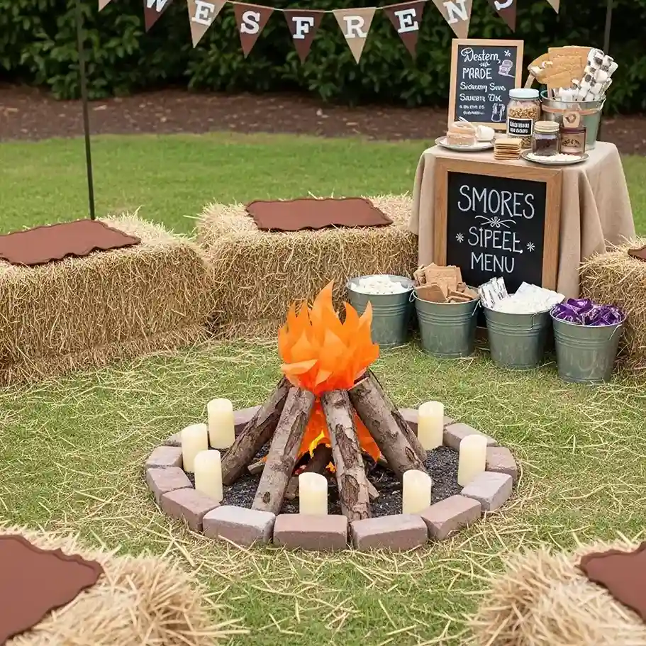 25 Campfire and Smores Station