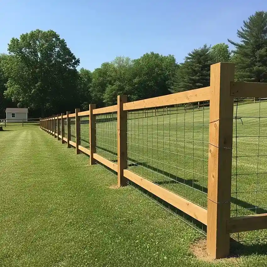 25 Wood and Wire Fence Maintenance