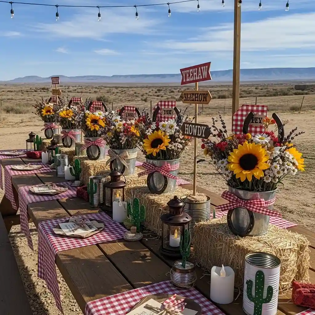 27 DIY Western Party Centrepieces