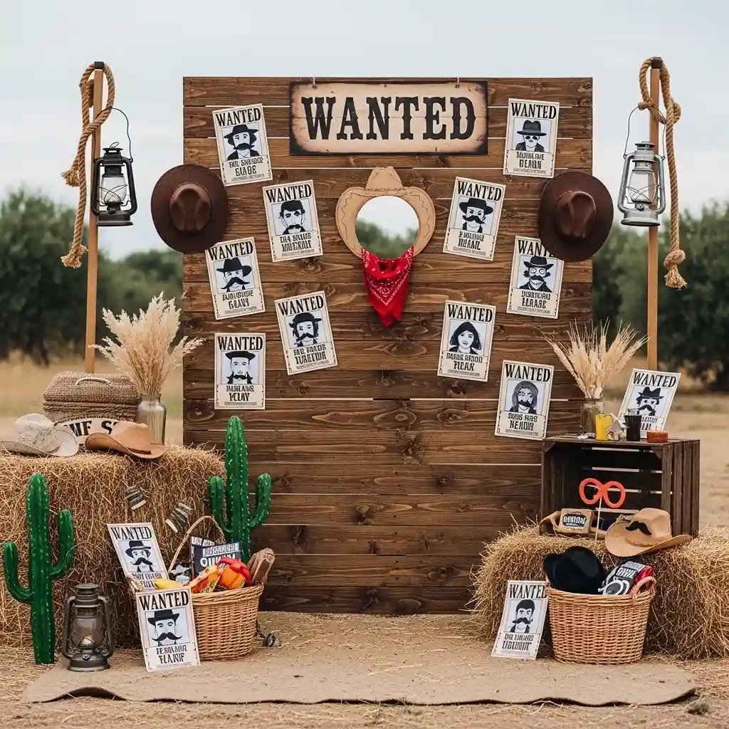 28 Wild West Wanted Photo Booth