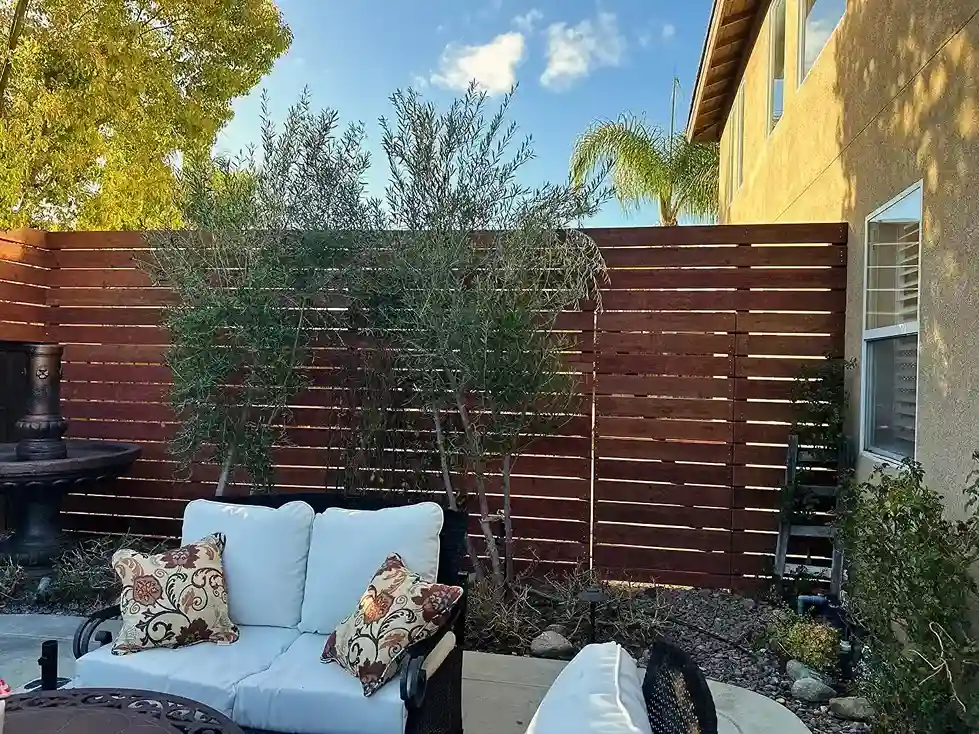 3 Horizontal Wood Fence Divider