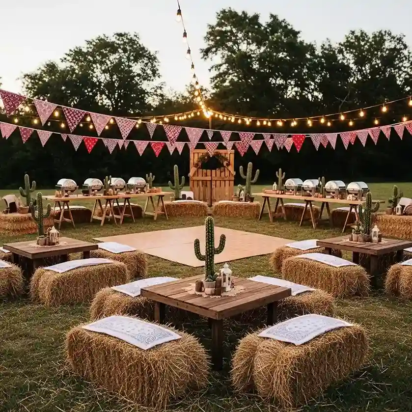 30 Outdoor Western Party Setup