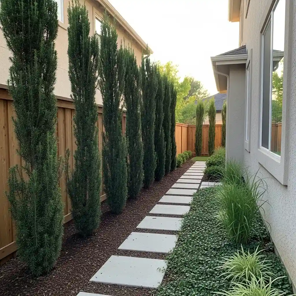 4 Plant a Columnar Privacy Hedge