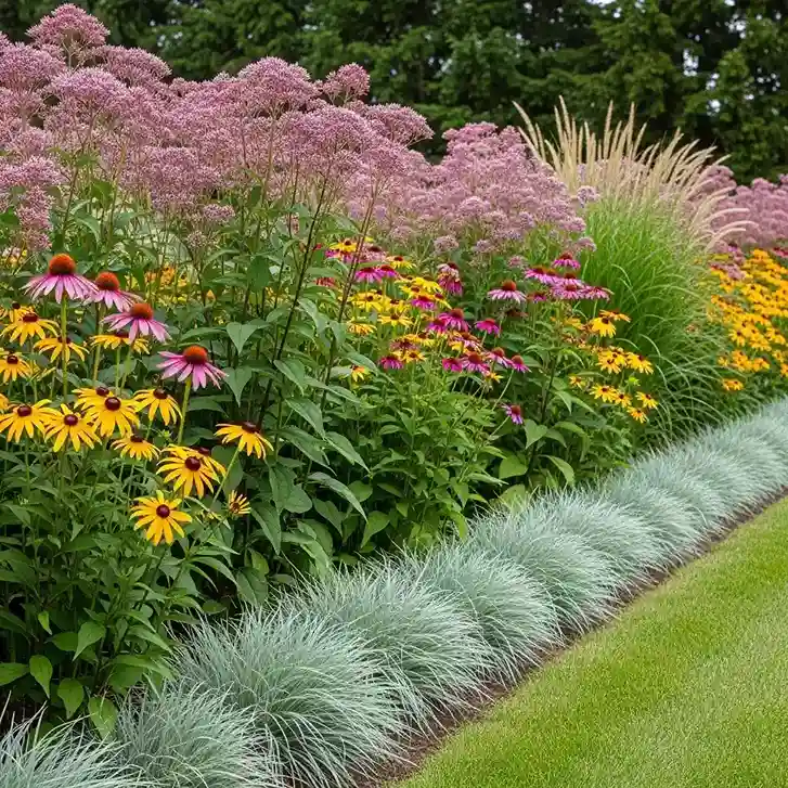 5 Tall Perennial Privacy Border