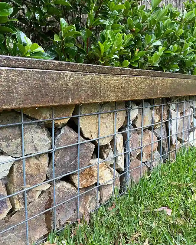 6 Gabion Wall Yard Divider