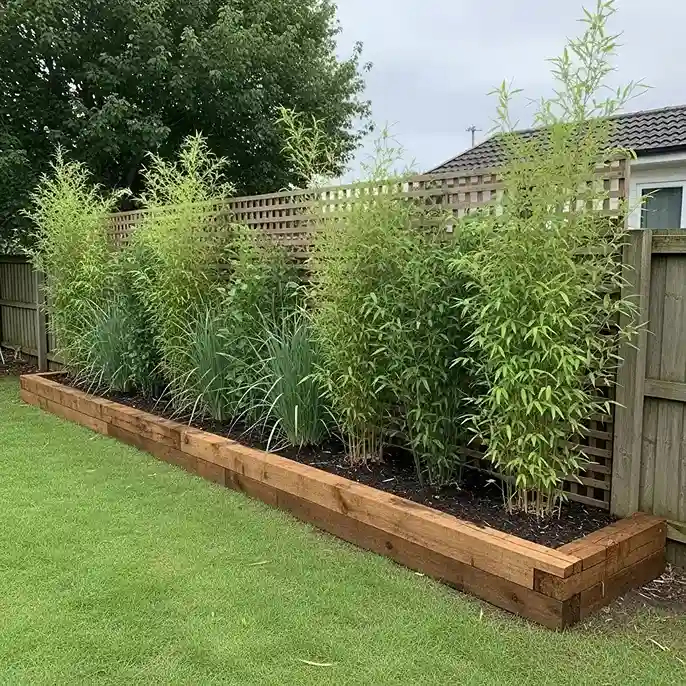 8 Raised Planting Bed Privacy Screen