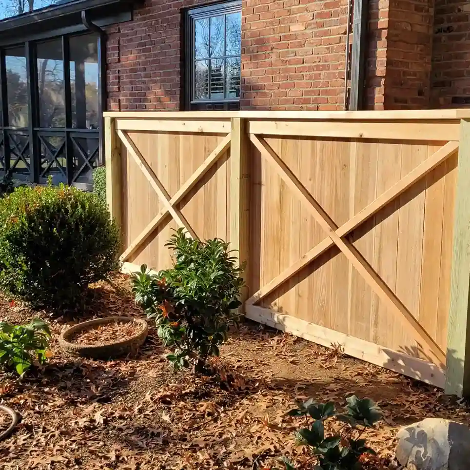 11 Fence with Planting Border