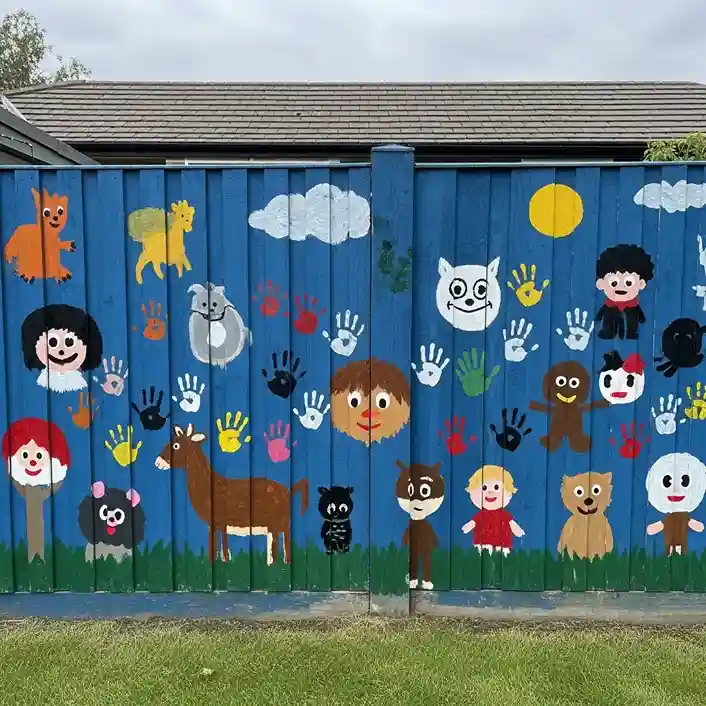 11. Childrens Fence Art Project