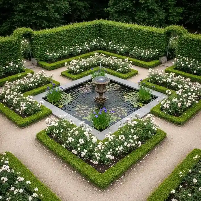 11. Rose Garden with Water Feature