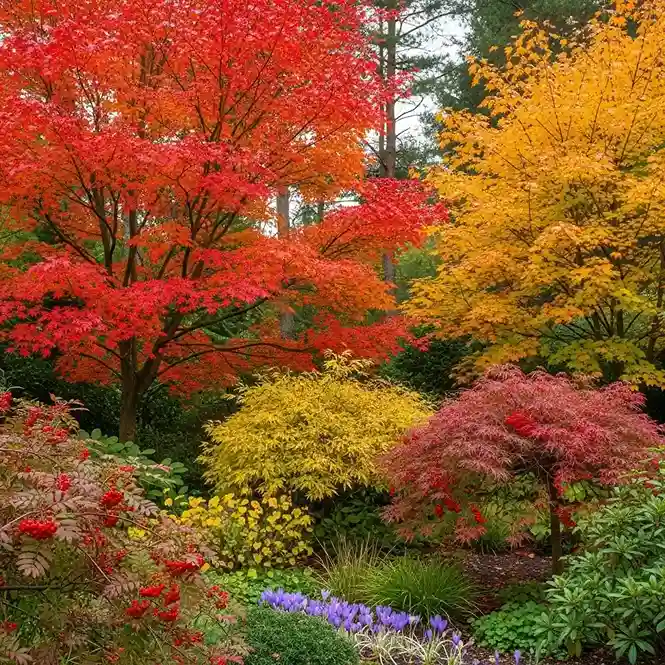 12 Autumn Colour Woodland Garden