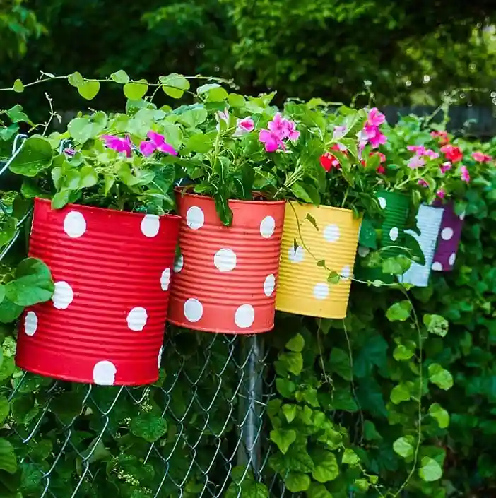 12. Reclaimed Object Fence Decoration