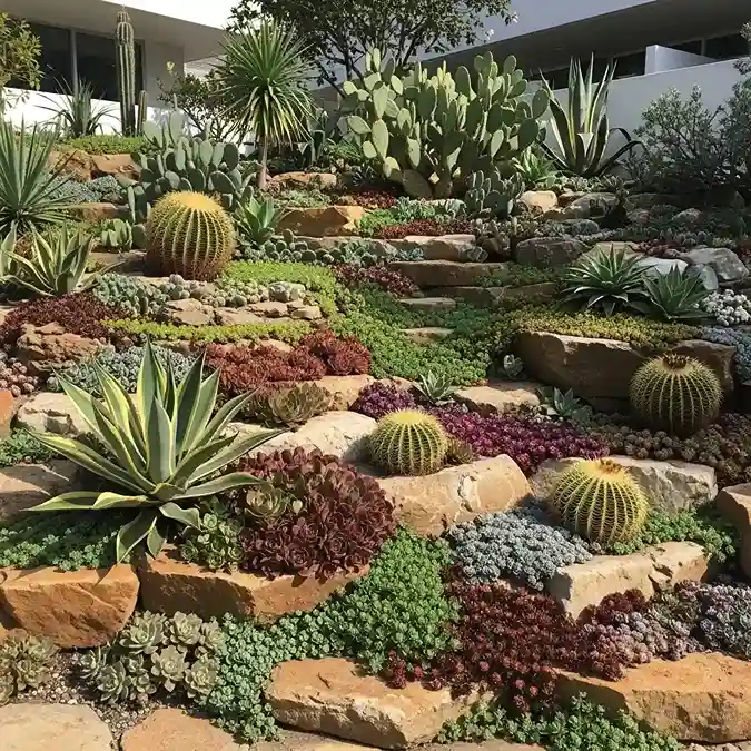 12. Succulent and Rock Garden