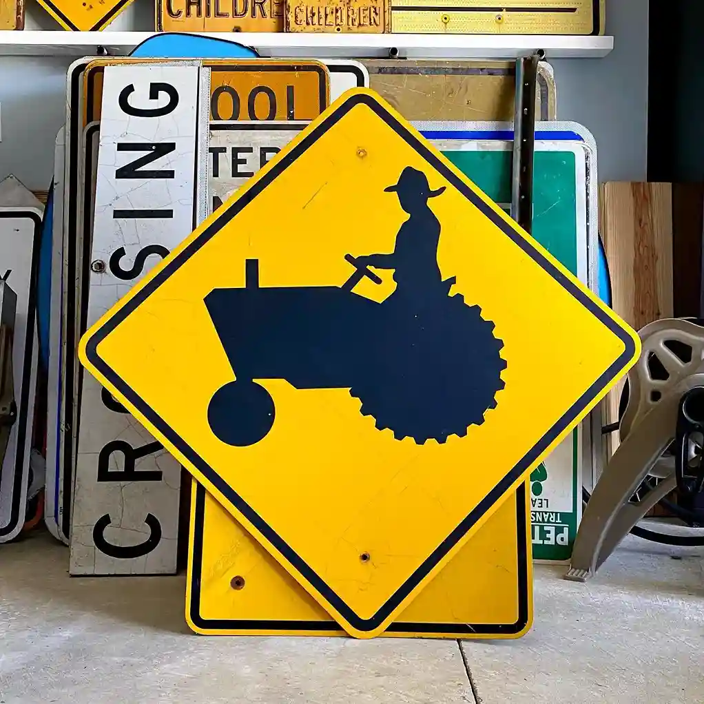 12. Vintage Sign Collection Fence Art