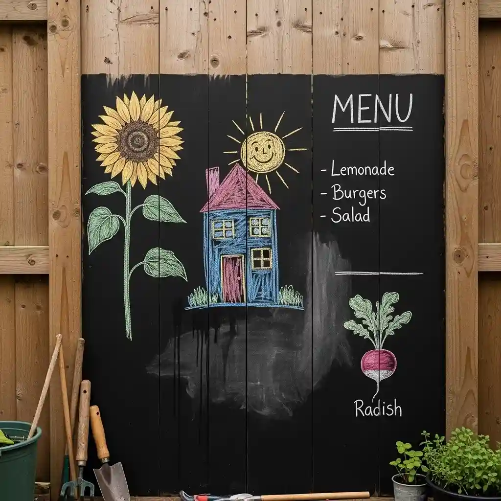 13. Chalkboard Fence Panel