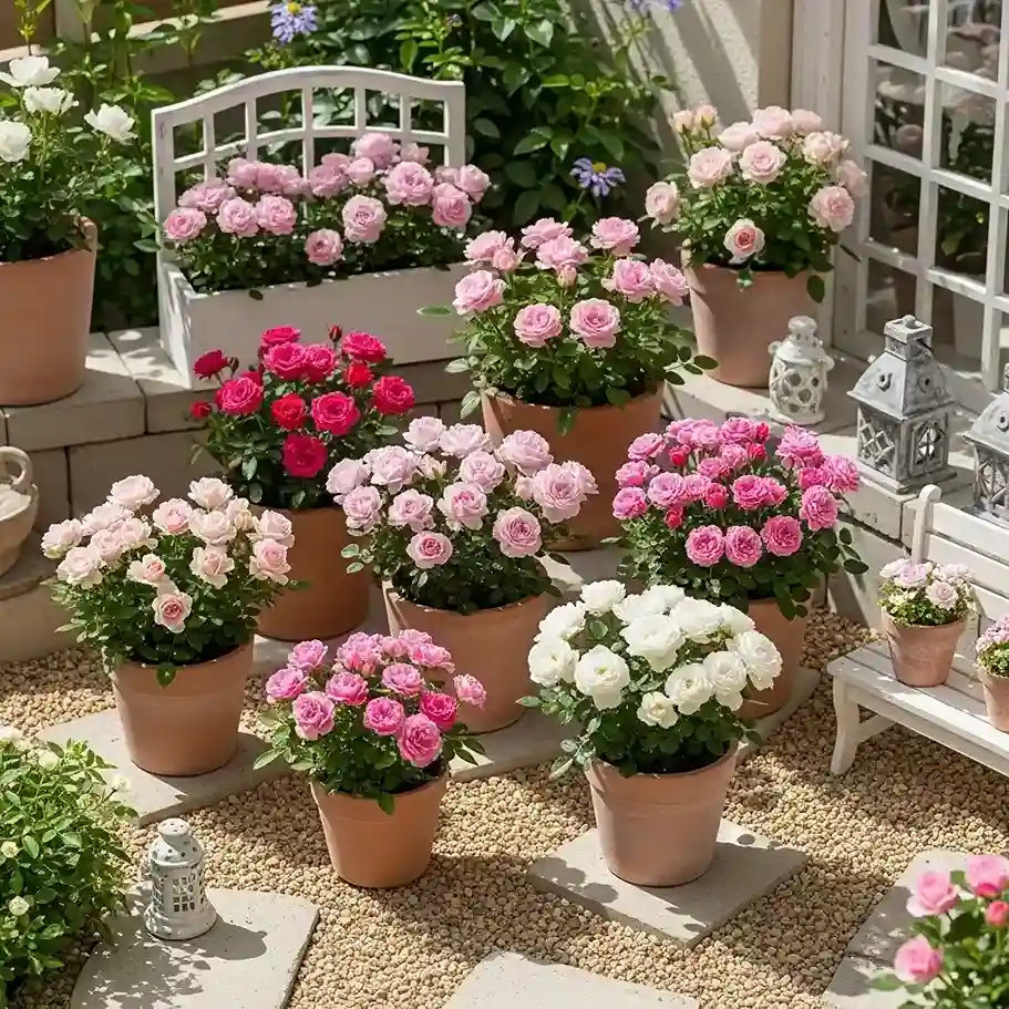 13. Miniature Rose Garden