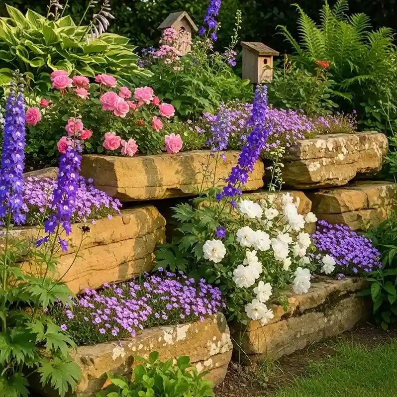 14. Cottage Garden Rock Feature