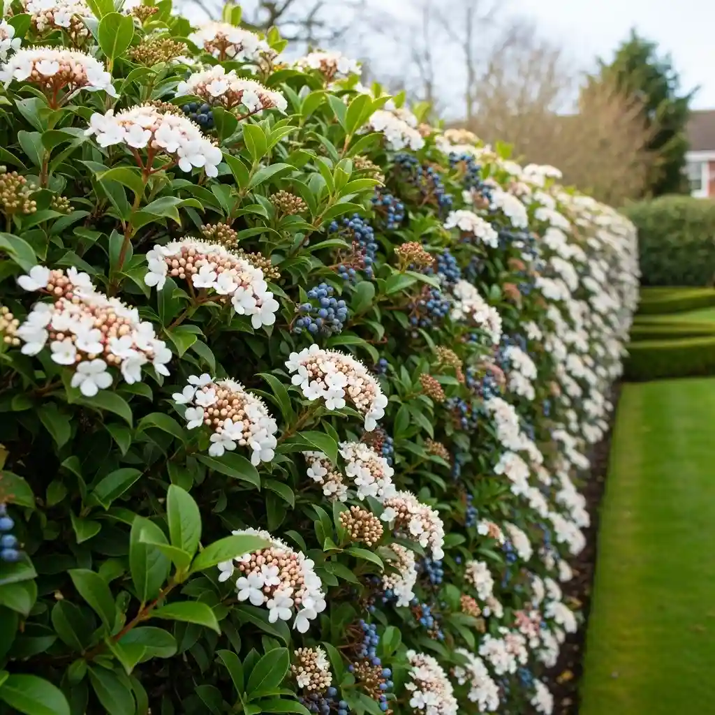 15 Hedge Viburnum Viburnum tinus