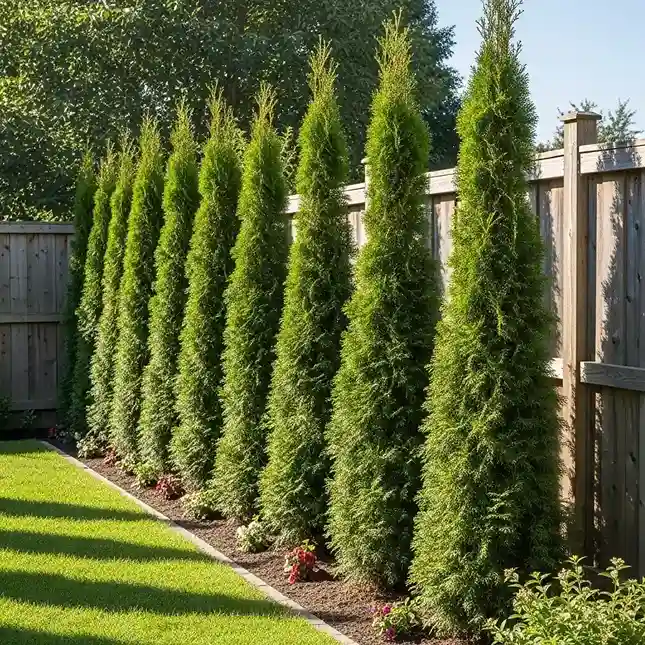 16 Emerald Green Arborvitae in Small Gardens