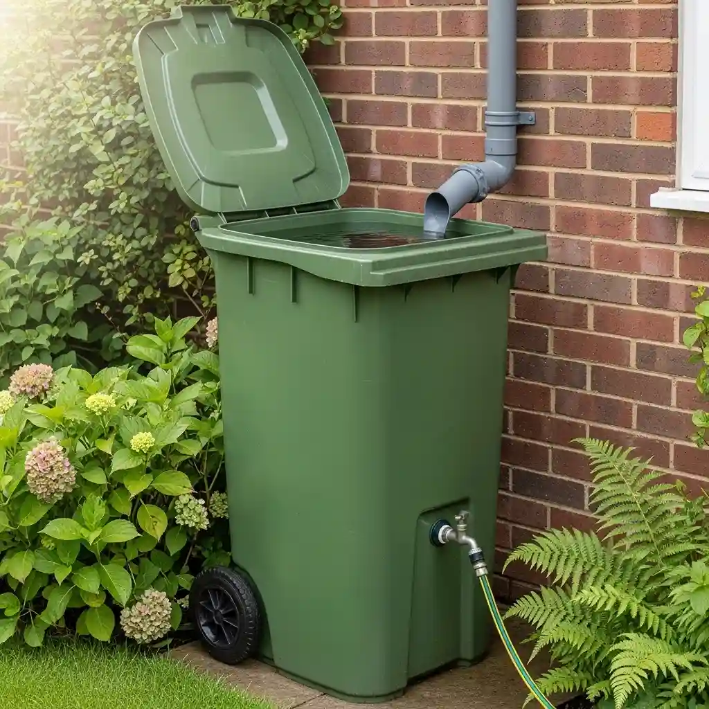 20 Old Wheelie Bin Converted to Water Butt