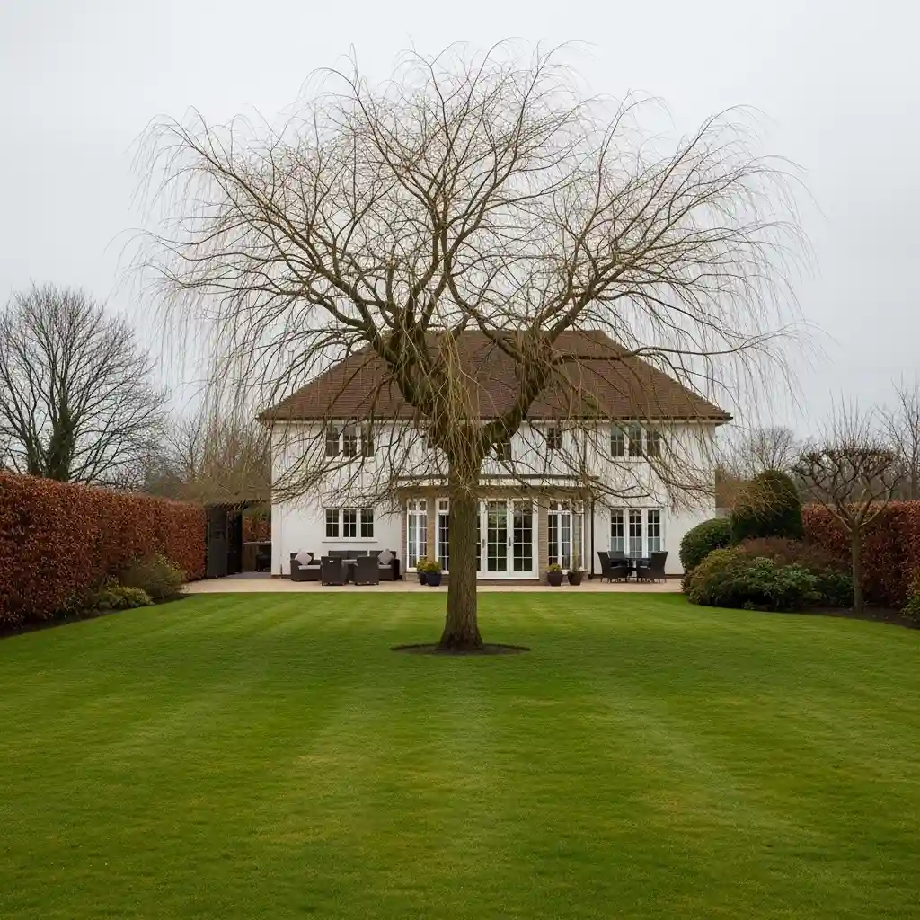 20 Weeping Willow as a Garden Focal Point