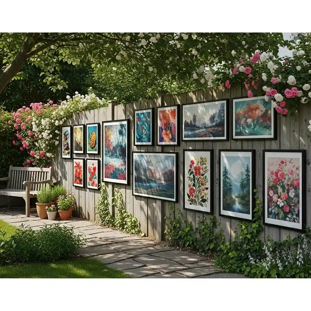 20. Fence with Outdoor Art Prints