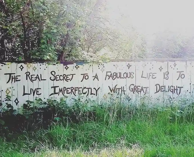 20. Typographic and Quote Fence Art