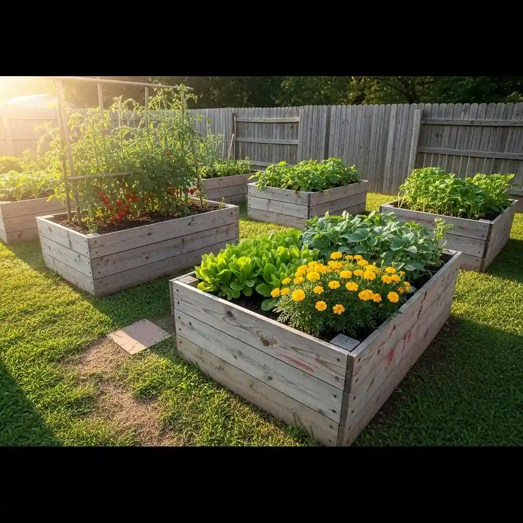 21 Repurposed Fence Panels as Raised Beds