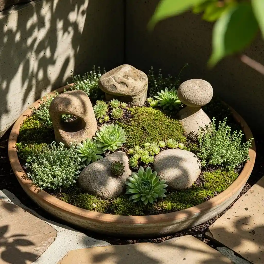 21. Rock Garden for Small Spaces