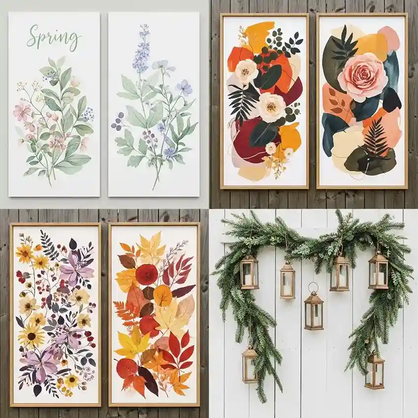 22. Seasonal Garden Fence Art