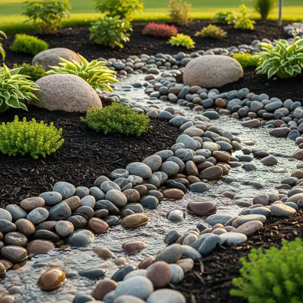 23 Polished River Stones for Water Features