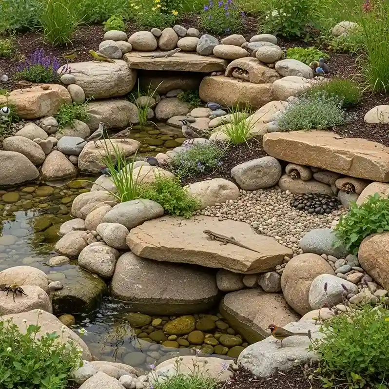24. Rock Landscaping for Wildlife