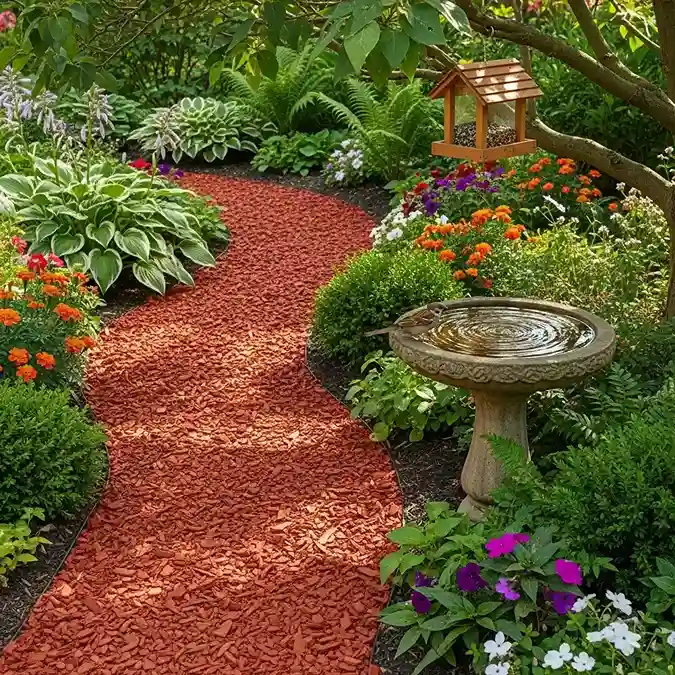 25 Crushed Brick for Red Toned Paths