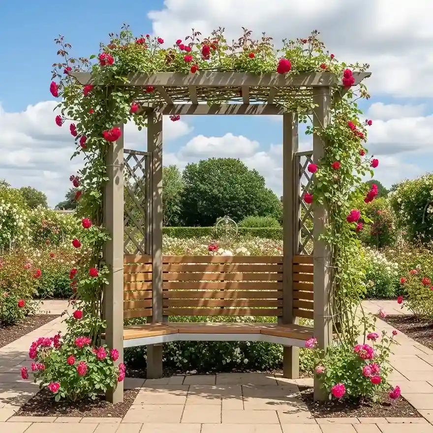 25. Rose Garden Arbour Seat