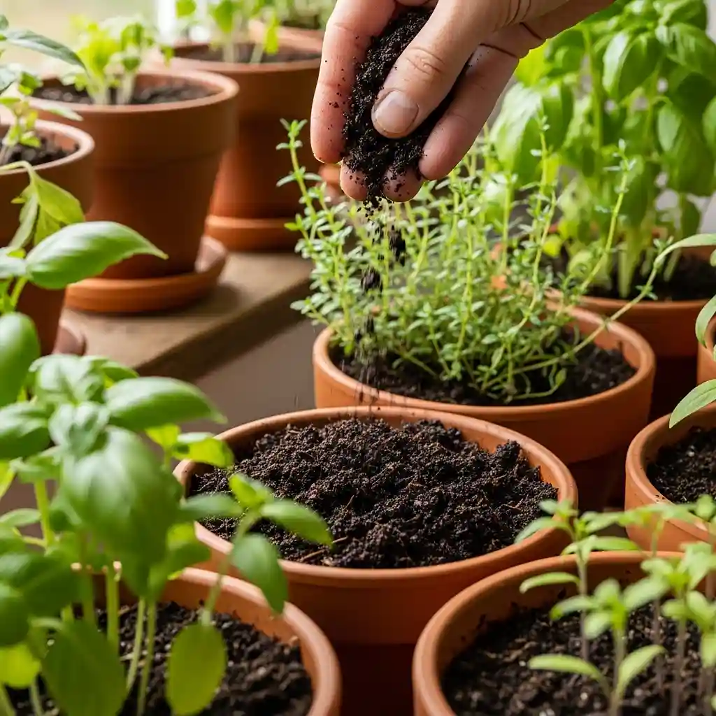 26 Screened Compost for Indoor Herbs
