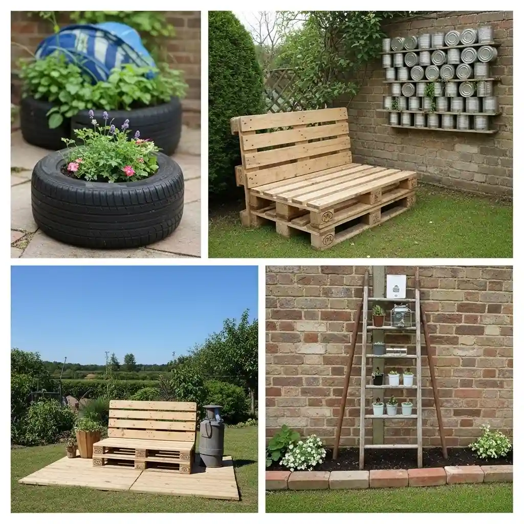 27 Budget Junk Garden Makeover