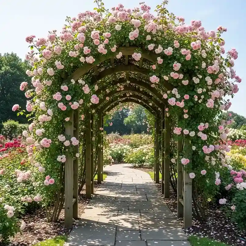 3. Climbing Rose on an Arch