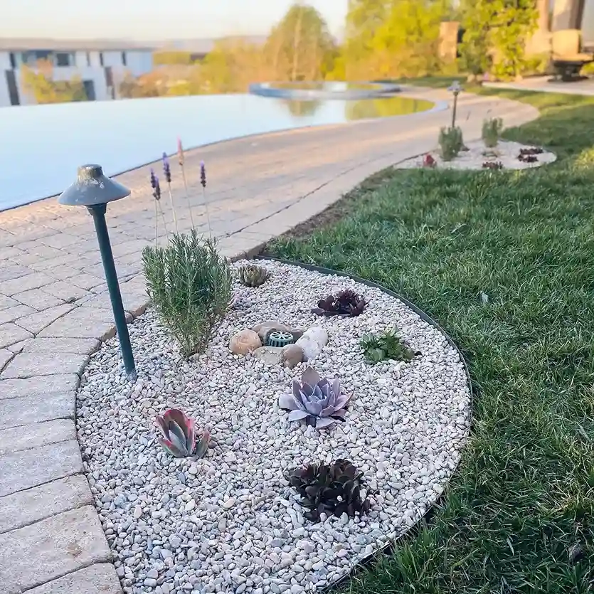 4. Rock Mulch and Gravel Garden