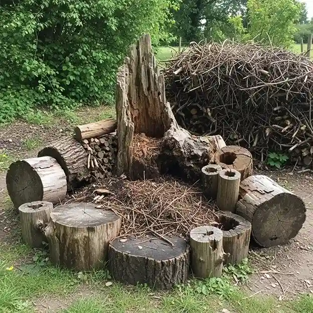 5 Wildlife Stumpery