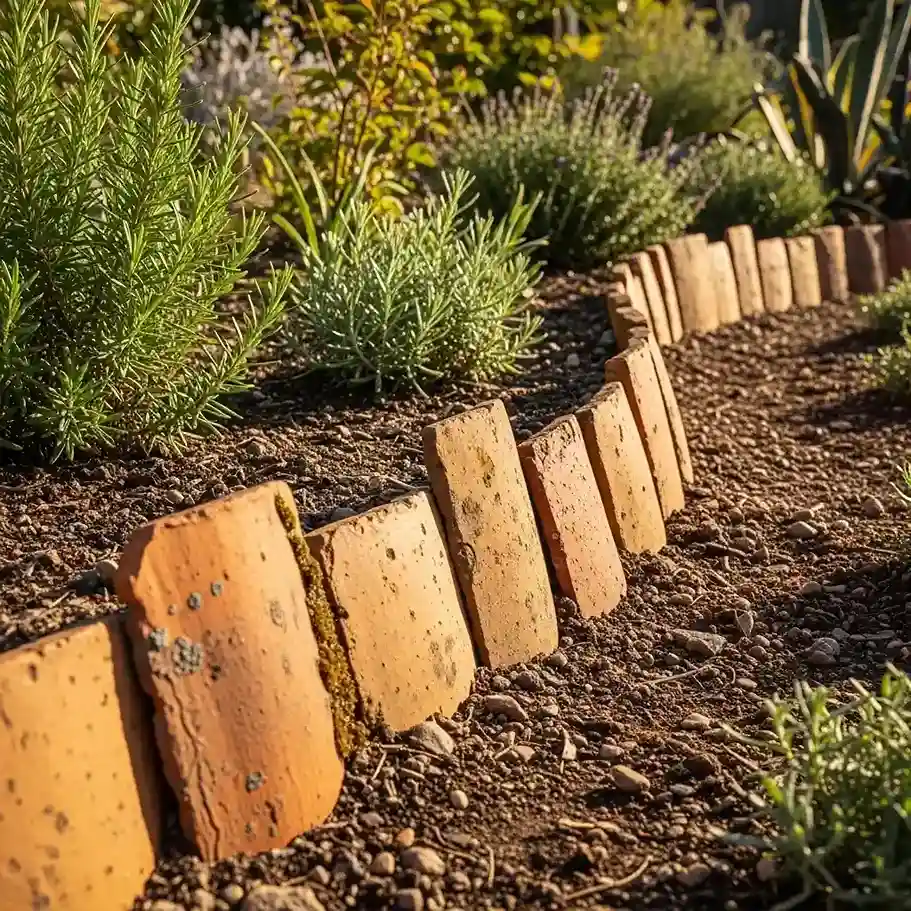 8 Terracotta Roof Tile Edging