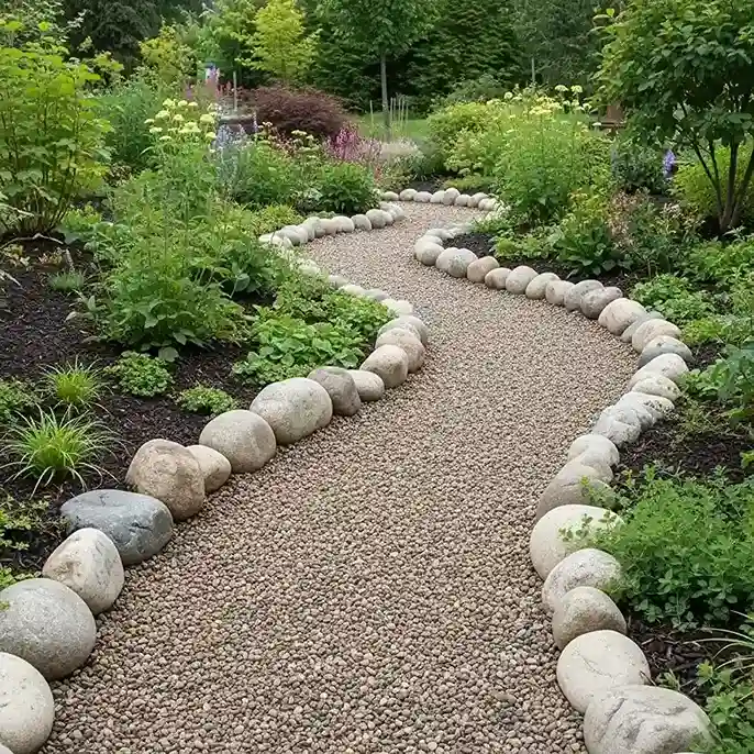 9 Boulder Pathway Edging
