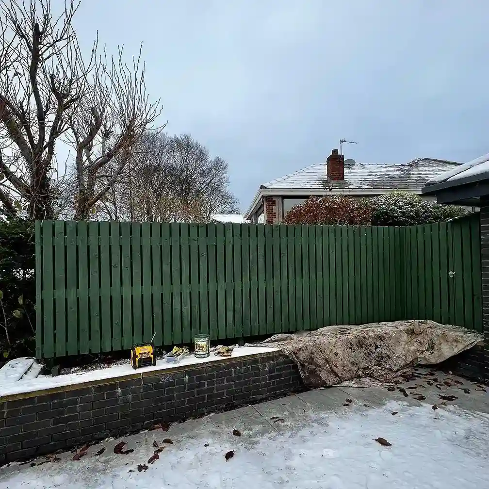 12. Forest Green Fence for Privacy