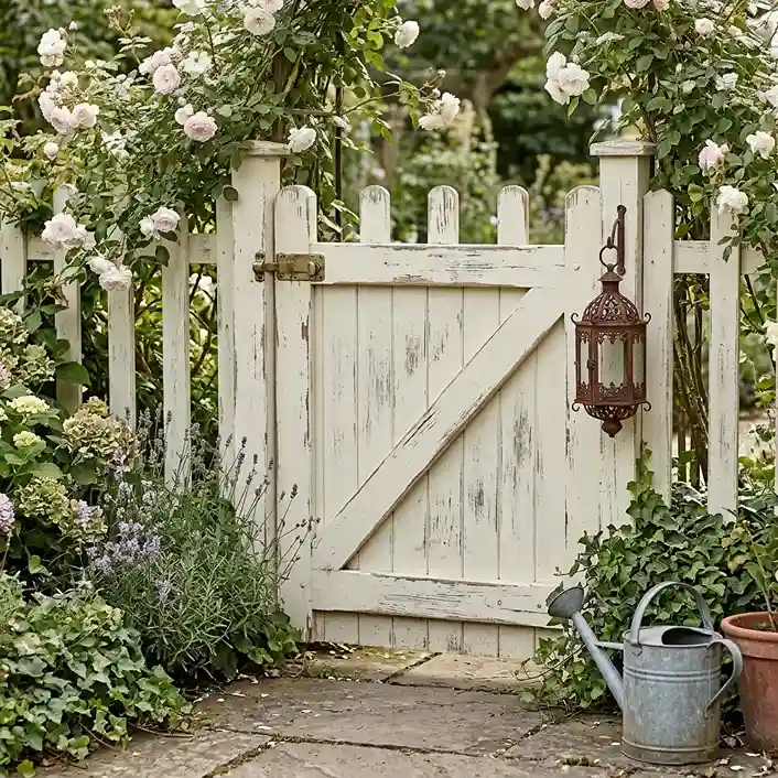 19. Vintage White with Distressed Finish