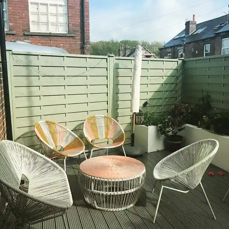 20. Muted Olive Green Fence
