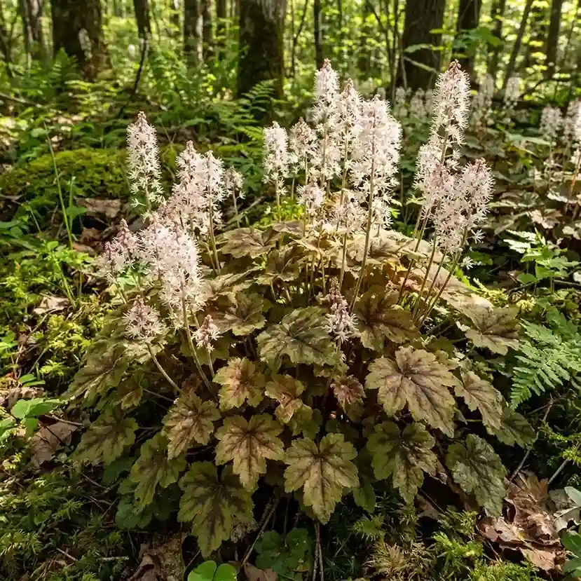 30. Tiarella — Foam Flower Tiarella cordifolia