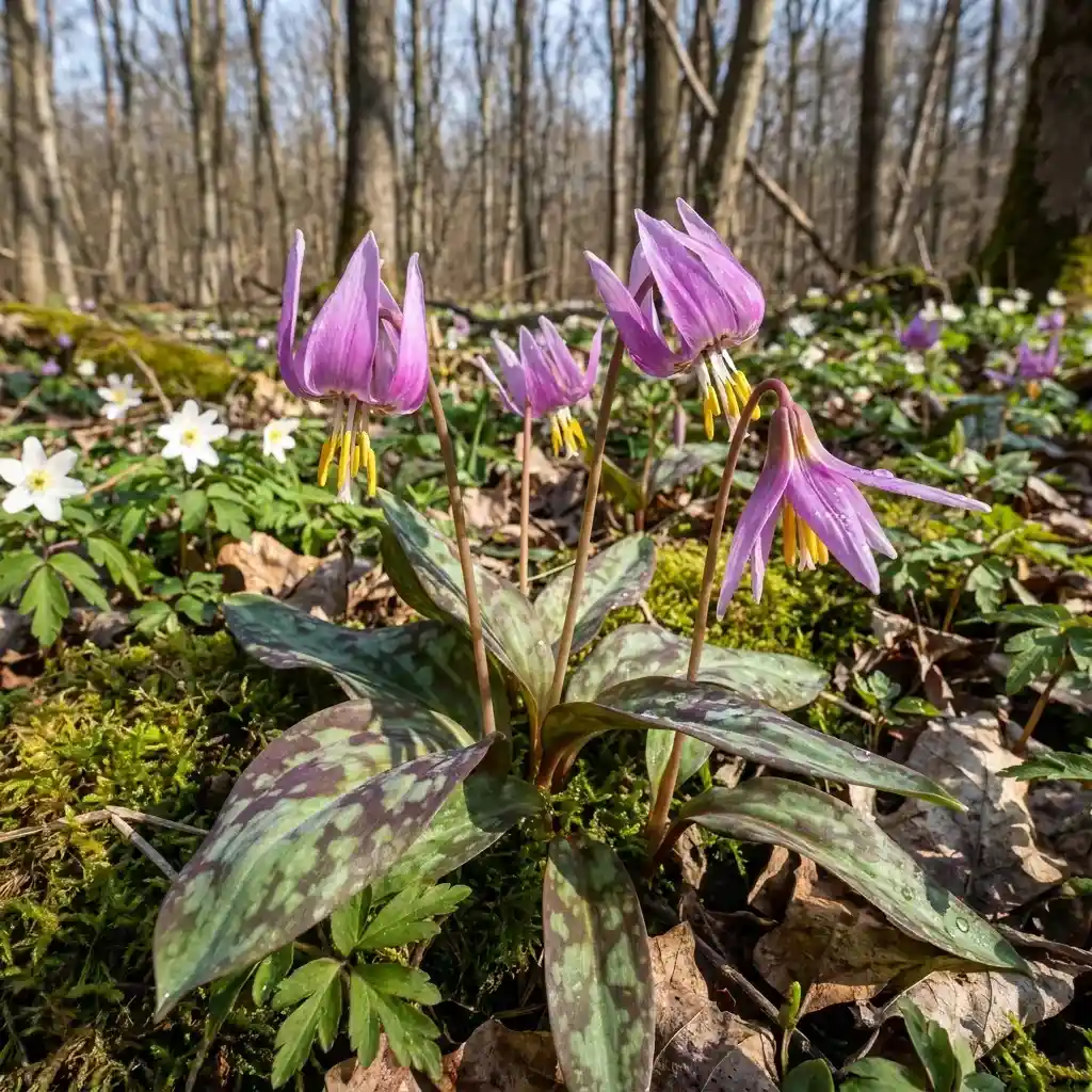 34. Erythronium — Dogs Tooth Violet Erythronium dens canis
