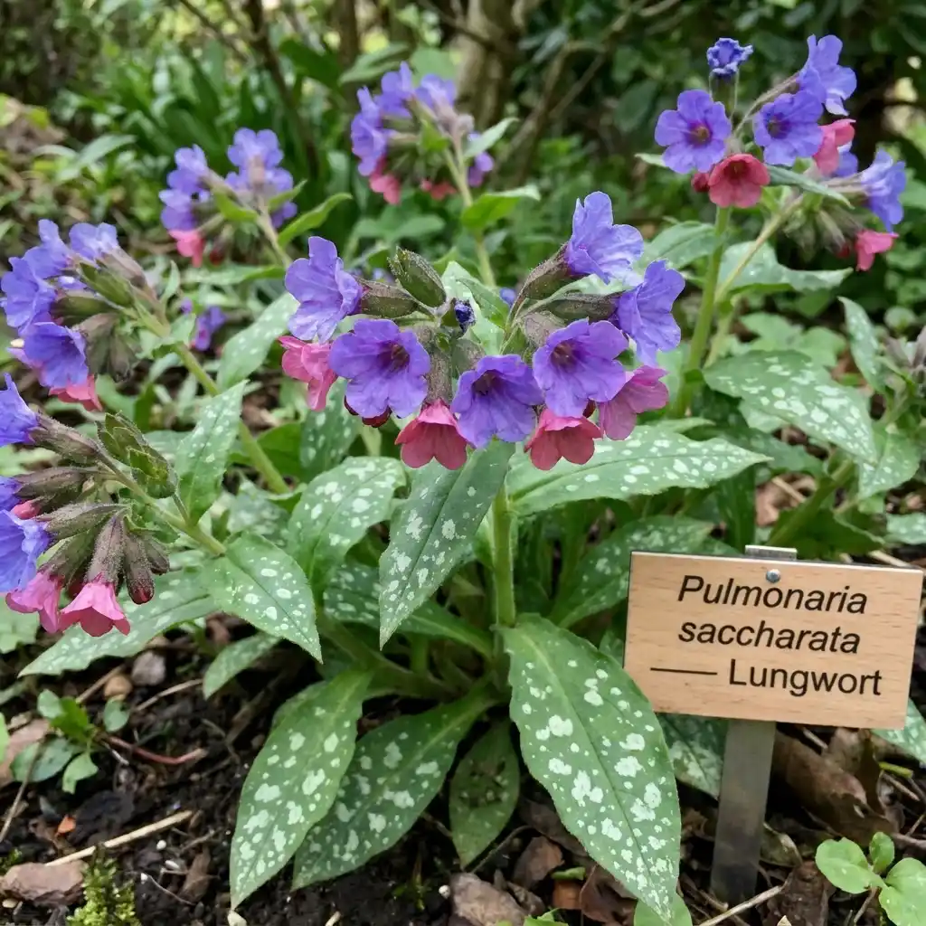 45. Pulmonaria — Lungwort Pulmonaria saccharata